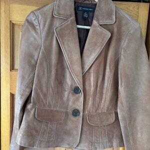 Vintage INC brown leather jacket size Medium